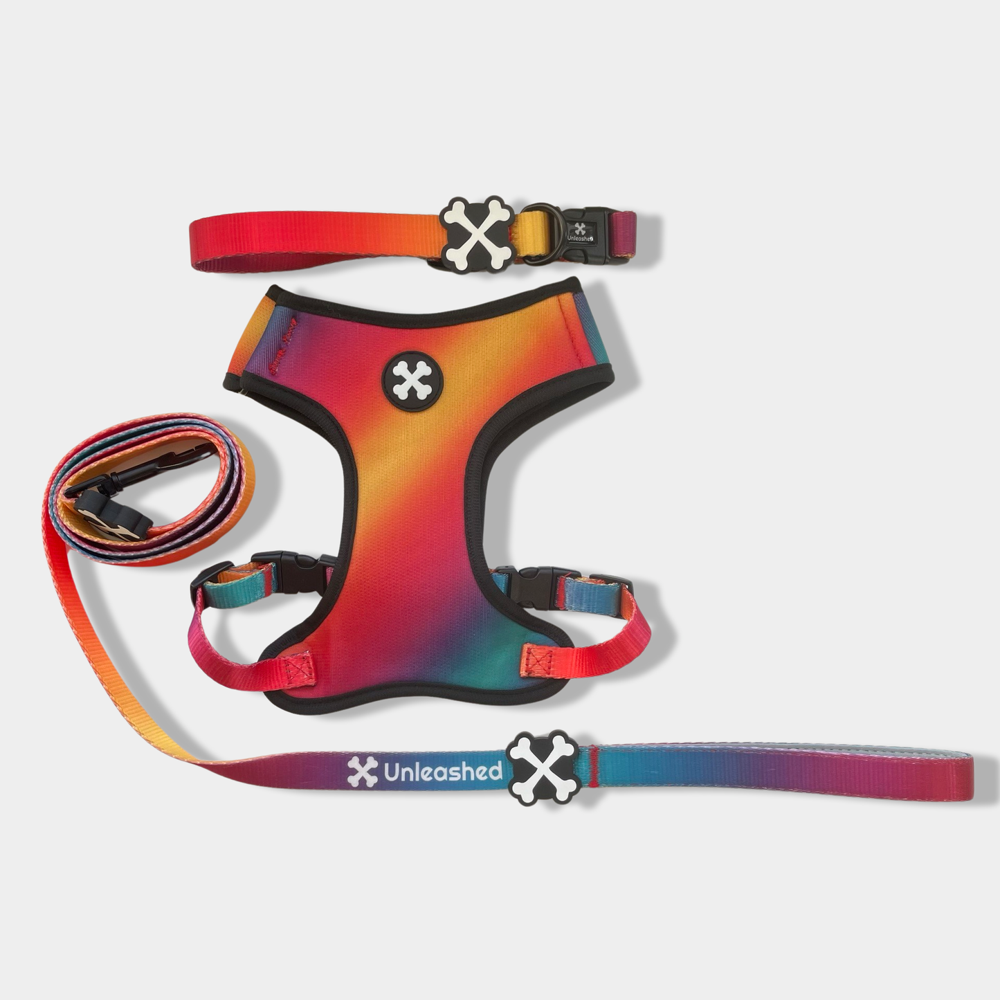 Northern Lights Full Bundle Dog Collar, Leash & Harness